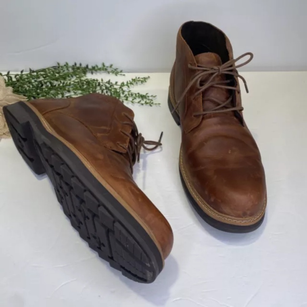 Timberland Squall Canyon Chukka Mirror Fit TimberDry Brown Leather Boots Size 13